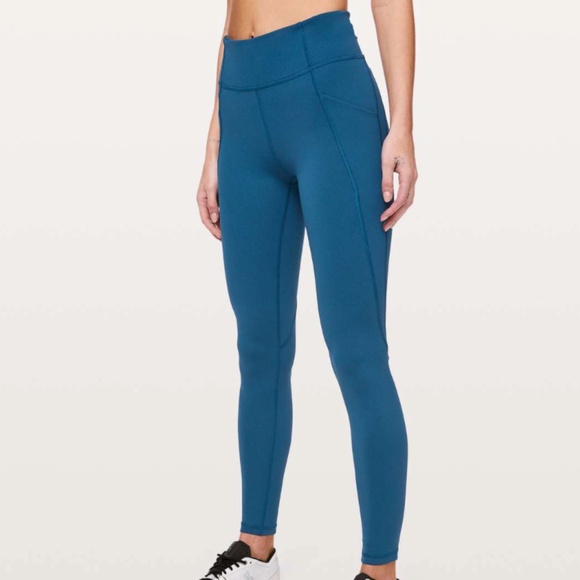 Lululemon Time To Sweat Tight 28" in Deep Marine size 4 - Picture 5 of 9